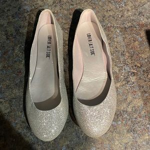 Silver Sparkle Flats